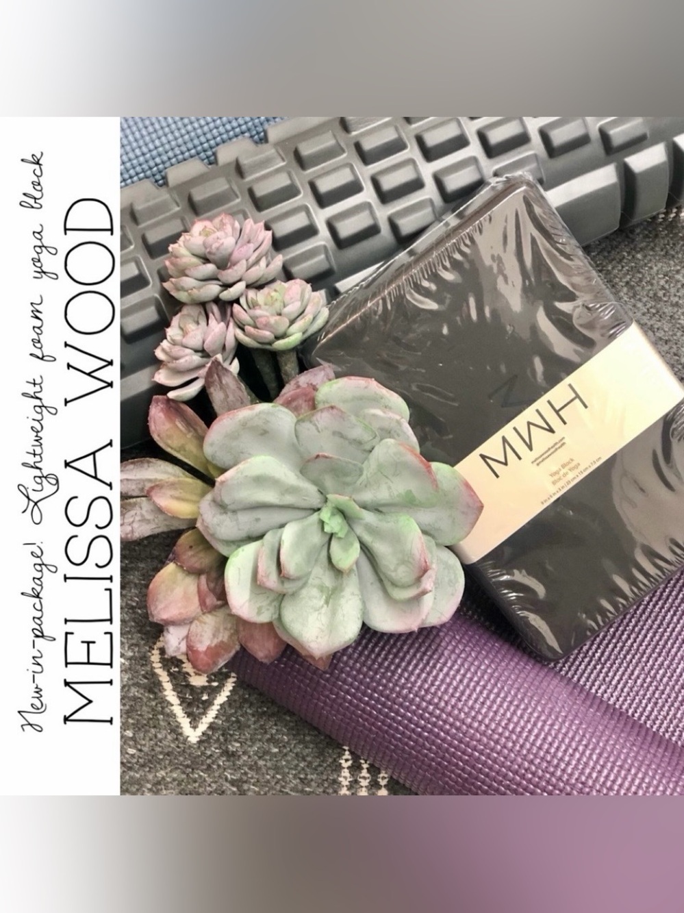 New! Melissa Wood Lightweight Foam Yoga Block